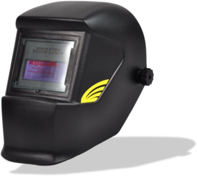 ArcPro 70897 Solar Power Auto Darkening Welding Helmet with 3.54 in x 1.38 in Viewing Size. ANSI Certified for Arc, Tig and Mig Welding and Cutting (Black)