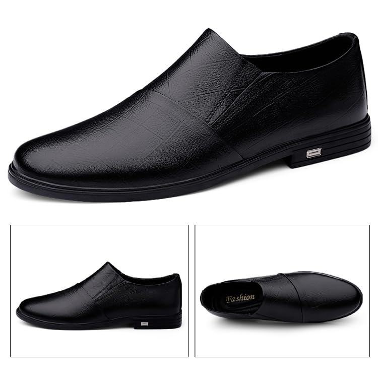 MWX Men's Dress Shoes Slip-on Casual Loafers Business Leather Oxford Shoes2