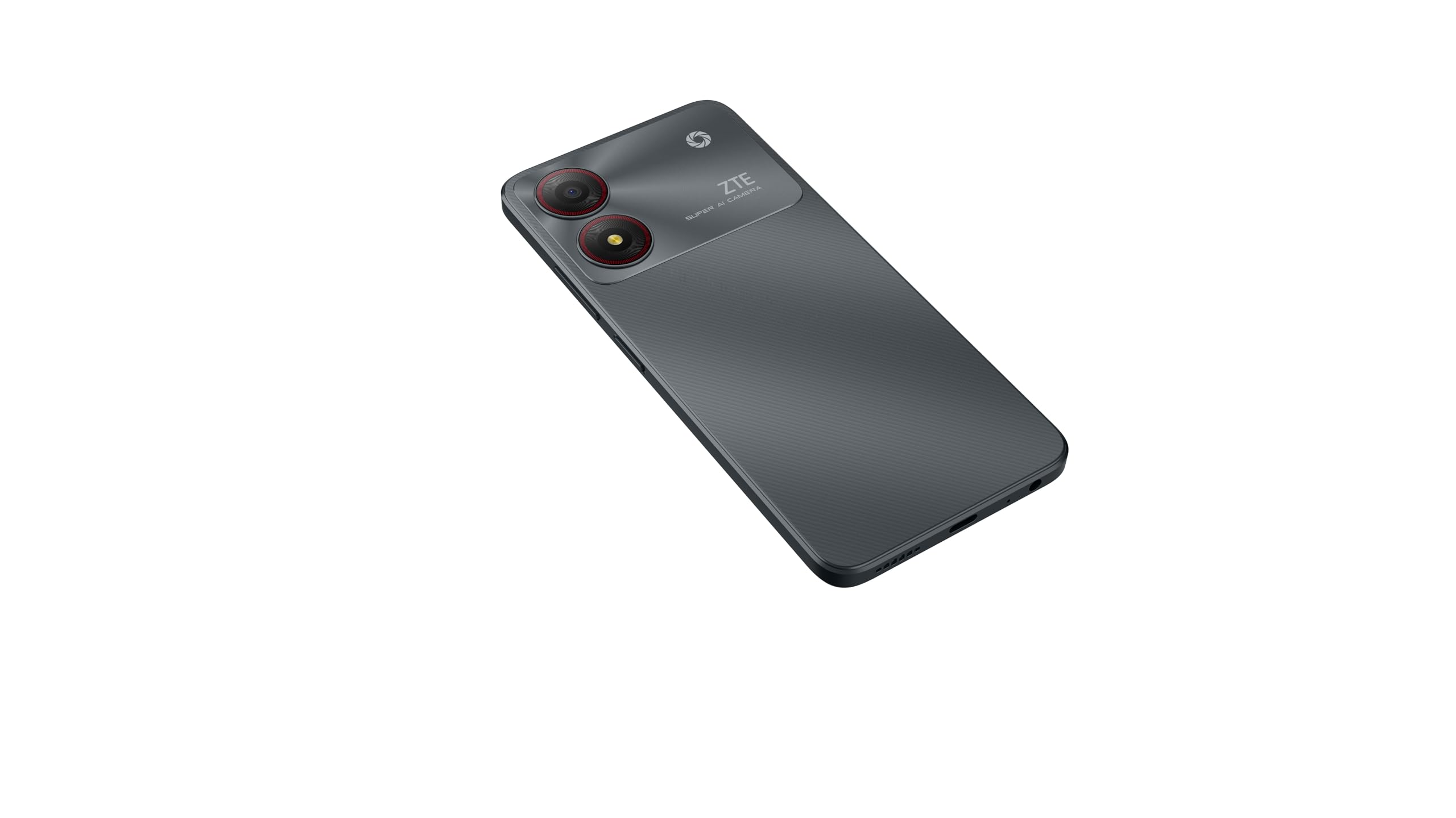 ZTE Blade A34 Grey - Smartphone 6.6" HD+, Fotocamera 8MP, Batteria 5000mAh, 2 GB RAM e 64GB ROM, Octa-Core, Android 13, Riconoscimento Facciale, Display Waterdrop, Memory Fusion