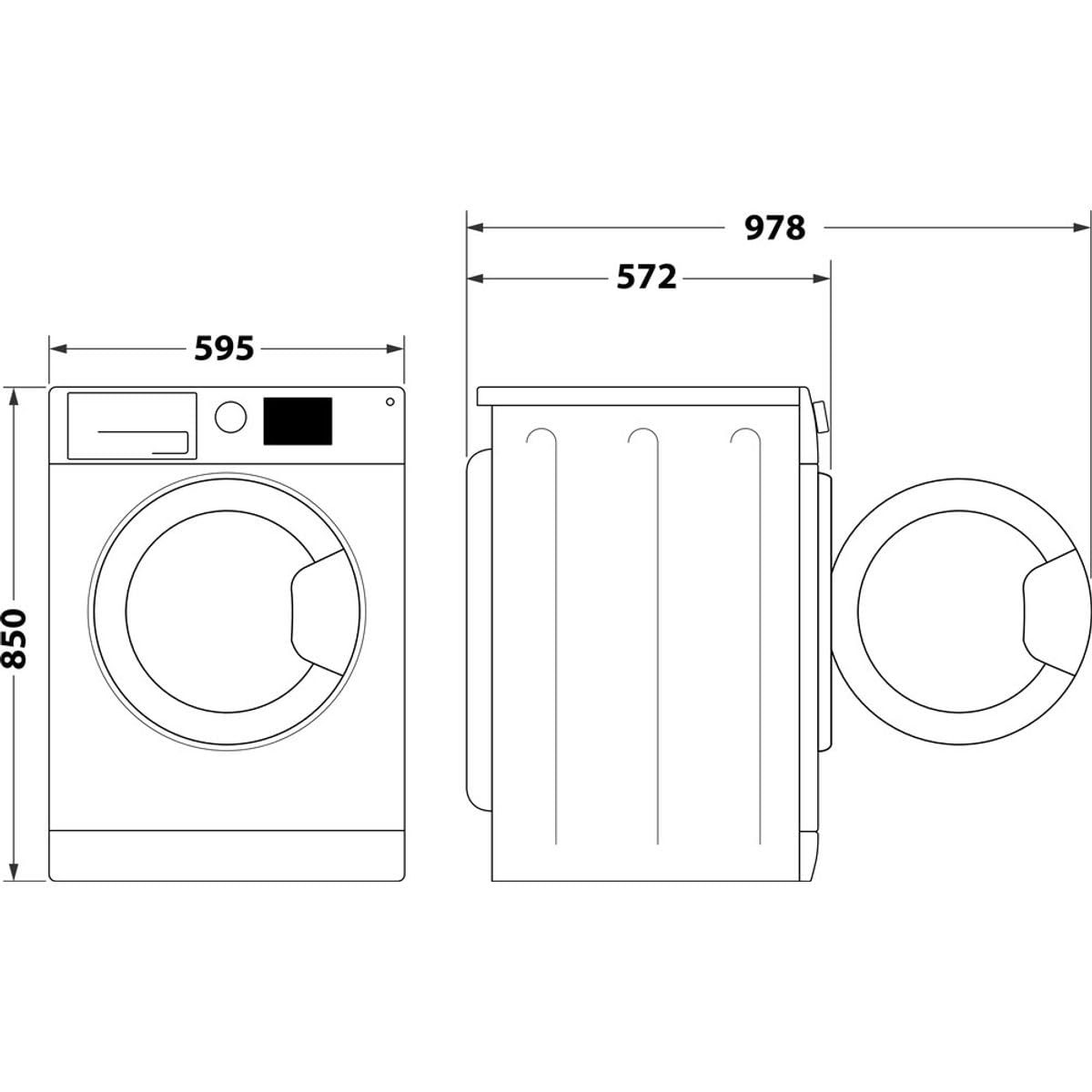 Bauknecht - WM Class 7A Frontlader-Waschmaschine - 7 kg Kapazität - Active Care, Steam Hygiene, Fleckentfernung ab 40° - Freistehend - Energieklasse A - 85 x 59,5 x 54 cm - Weiss