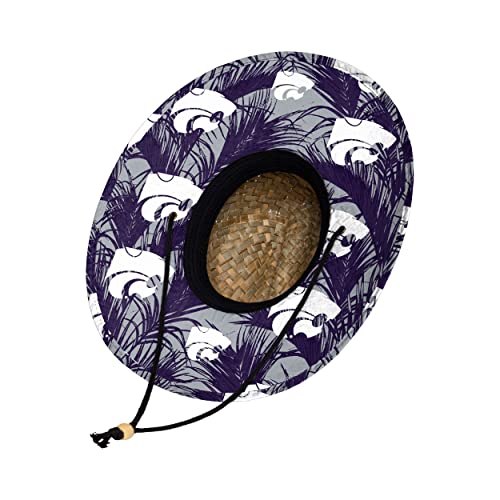 Image of FOCO NCAA Mens NCAA College Team Logo Floral Straw Sun Hat