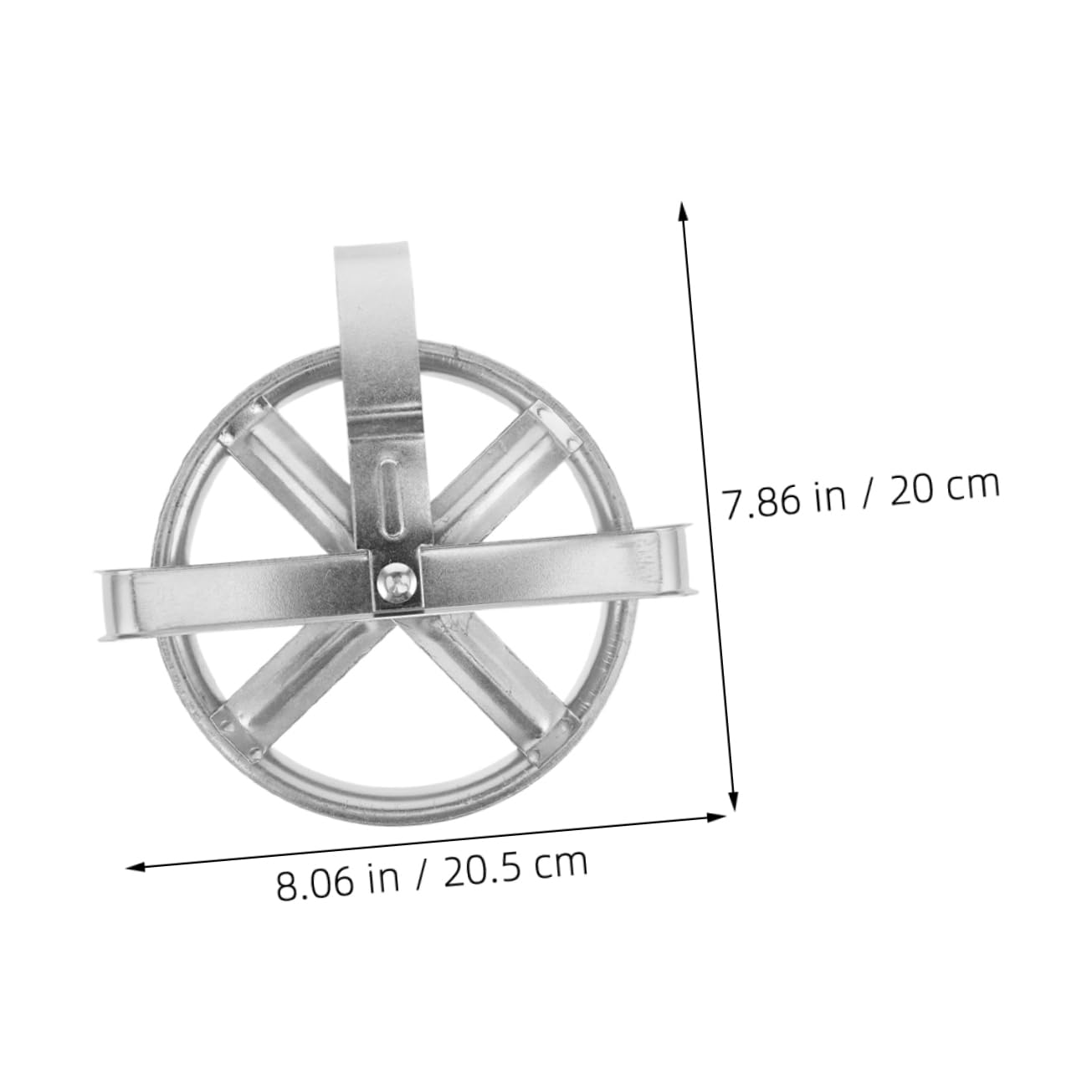 Wetterfeste Wäscheleinenrolle Silber aus Eisen 2 Stück mit Tiefer Rille für Outdoor Wäscheleinen und Kleidung