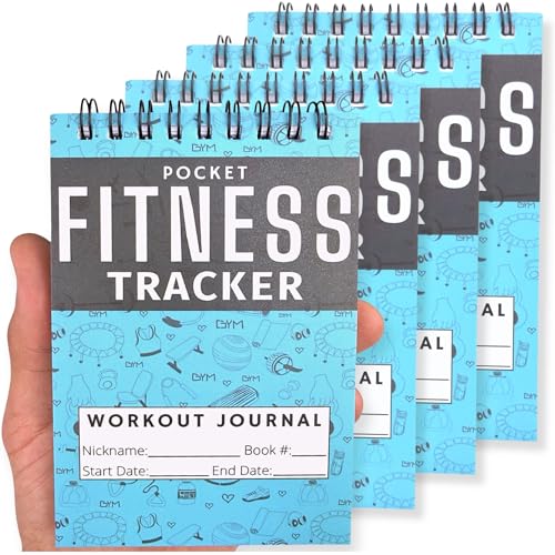 Field Equipt Gym Workout Journal & Fitness Tracker 4 Pack...