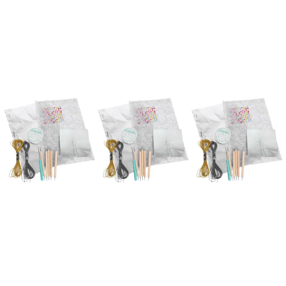 3 Sets Selbstgemacht Goldfolie für Bastelarbeiten, 70 Mikrometer,