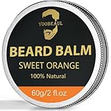 Beard Balm Conditioner for Men, Hydrates, Smooths, Adds Shine & Tames Flyaway Hair, Natural Organic