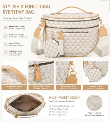 Image of Makes Checkered Crossbody Bag Bum Bag for Women with Pouch