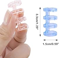 Vista 3 de 7 Pack Loose-Leaf Binding Strip Book Rings Multicolored 4 Holes Binding Spines Combs Snap Split Binder Rings for Notebook Diary Scrapbook Photo