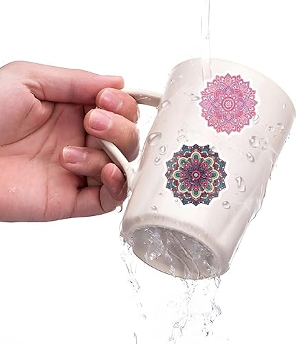 Miniatura 4 de 60 calcomanías de mandala calcomanías espirituales de yoga calcomanías para laptop mandala calcomanías pequeñas para botellas de agua monopatín