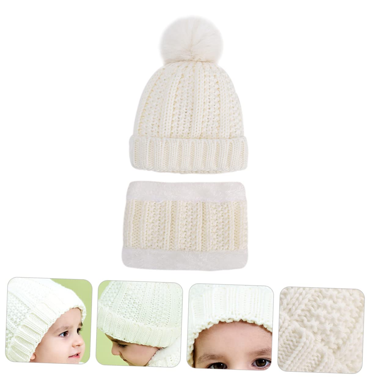 Beavorty Gorro de Térmico para Bufanda de Sombrero de Aislante Mano para Bebés