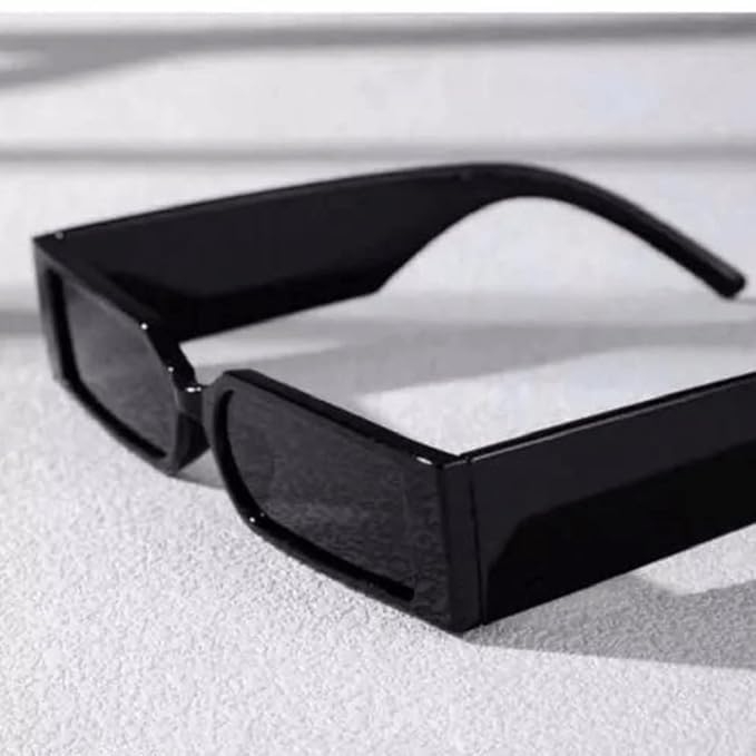Image of Unisex Stylish Round Sunglasses | TAC Polarized Lens | 100% UV Protection | Men & Women Driving Bikes, Outdoor Sports, Hiking & Travel Eyewear (black sunglass)