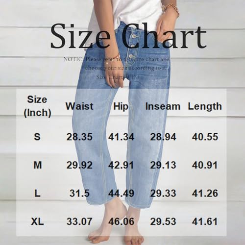 Barrel Jeans for Women Trendy High Waisted Baggy Wide Leg Cropped Relax Fit Denim Trouser Ankle Pants with Pockets3