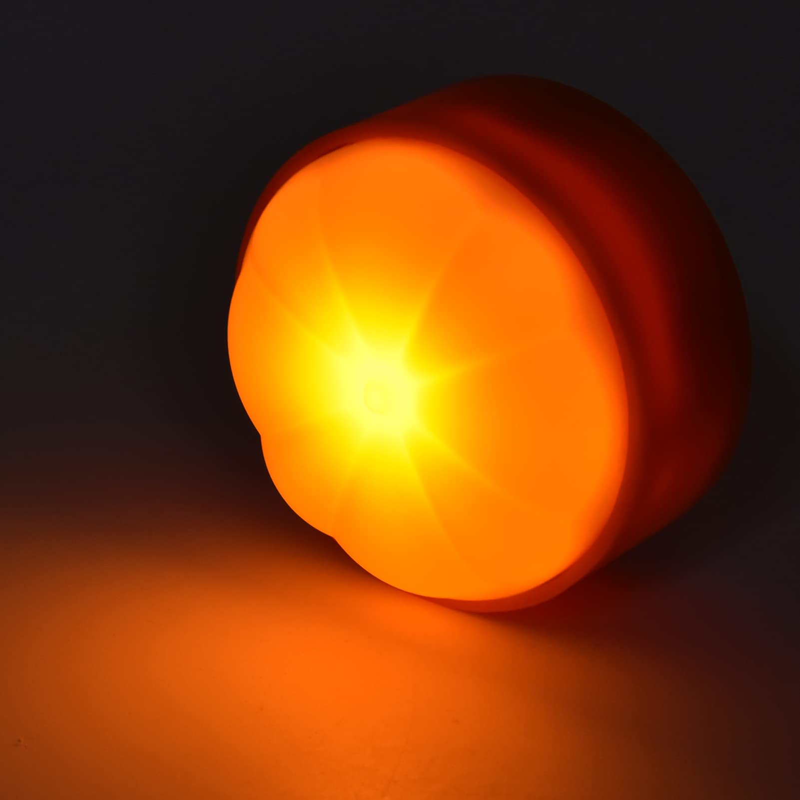 Gobesty 4 Luci LED A Forma Di Zucca Per Halloween Con Telecomando - Effetto Candela, Regolabili, Sicure Per Jack-o-Lantern