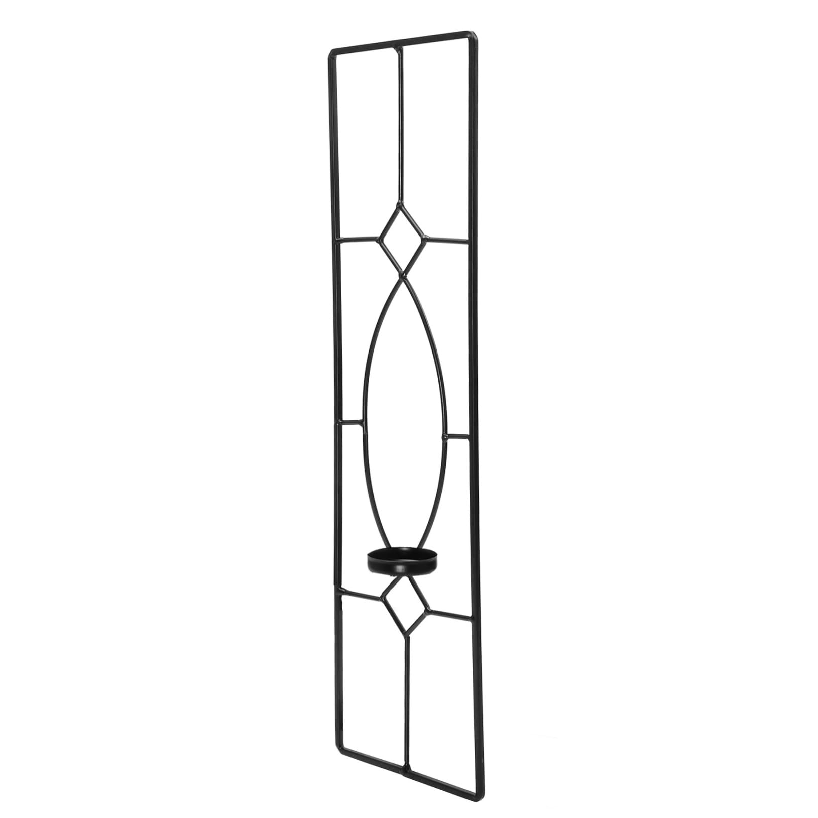 VINTORKY Delicate Wall Hanging Candlestick Ironwork Decor Taper Candle Holder Home Decor