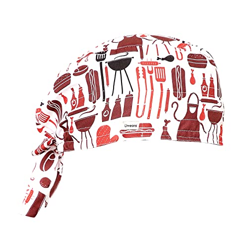 Image of Associated Uniforms Printed Scrub Cap Unisex with Sweat Band