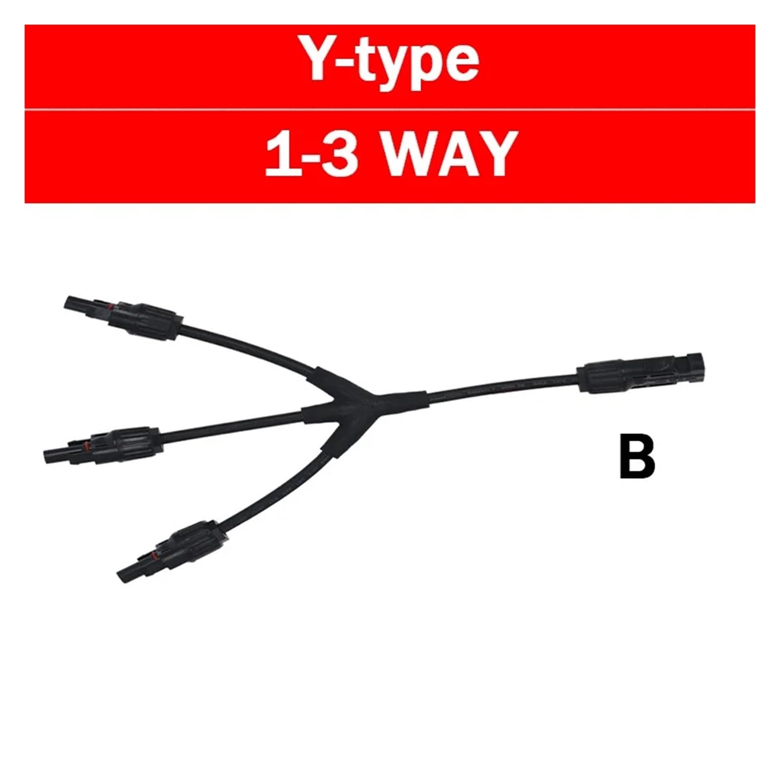 1/5/20/100Set PV Solar Stecker Photovoltaik Männlich Weiblich Stecker Wasserdicht 3 4 5 Weg Y-Typ 1 In 2/3/4 Out Kits System(MC4-Y4-B,5 SETS)