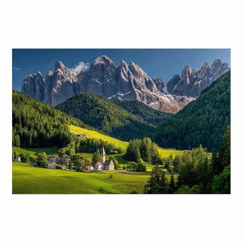 Cuadro en lienzo de paisaje rural para decorar un salón moderno y relajante