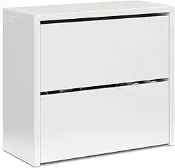 Sapateira Organizadora Basculante Articulada 2 Gavetas Hall De Entrada Quarto MEL (Branco)