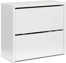 Sapateira Organizadora Basculante Articulada 2 Gavetas Hall De Entrada Quarto MEL (Branco)