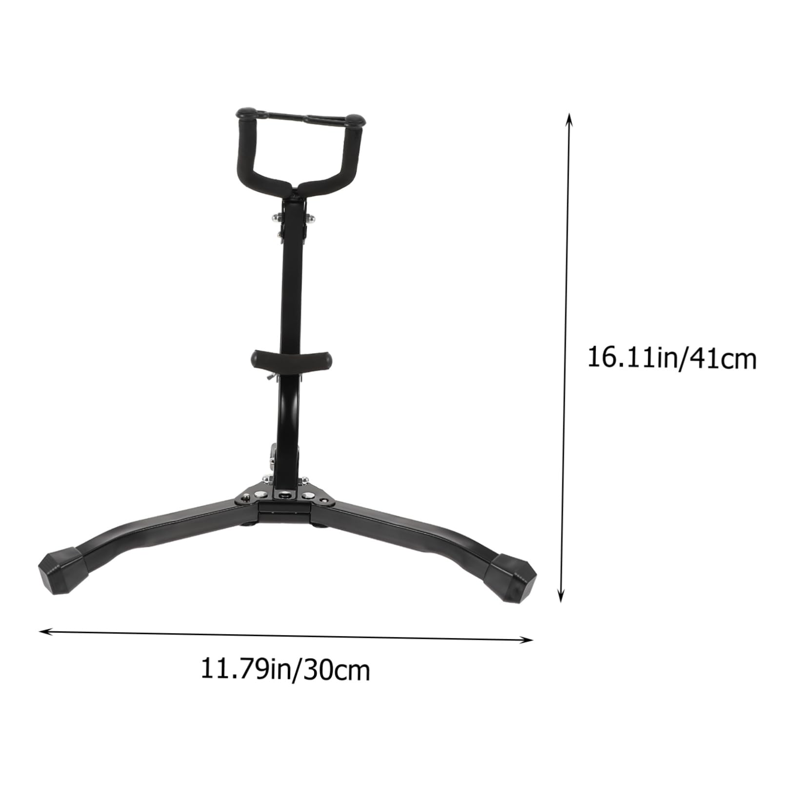 BESTonZON Practical Saxophone Stand Foldable Lightweight and Easy to Store Anti-slip Pad for Home and Use
