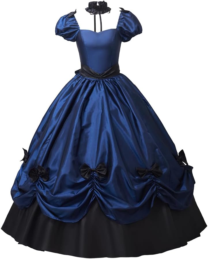 Gothic Southern Belle Victorian Marie Antoinette Wedding Ball Gown Rococo Masquerade Prom Dress