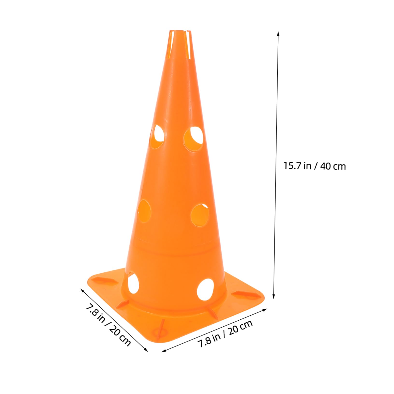 Mipcase 5pcs Soccer Cones for Training Cones Portable Design Stable Square Base