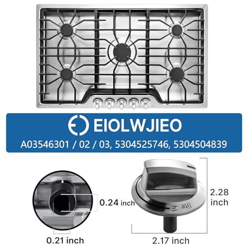 Upgraded A03546301/02/03 5304525746 5304504839 Gas Cooktop Knobs for