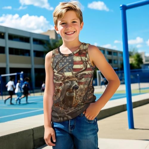 WELLFLYHOM Boys Sleeveless Tops 0-6T Crewneck Summer Tank Top Workout Undershirts Shirts Athletic Tees Tops3