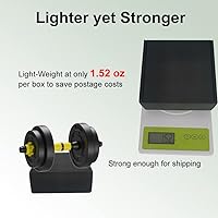 Vista 3 de Paquete de 25 cajas de envío pequeñas de 5 x 5 x 2 pulgadas, maletas de cartón corrugado negro para embalaje de envío para pequeñas empresas