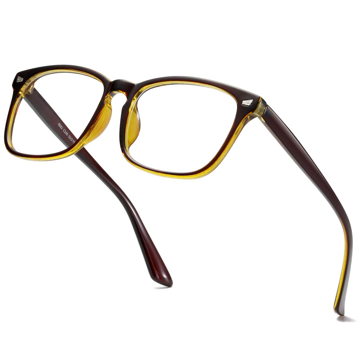 Unisex Stylish Square Non-Prescription Eyeglasses Clear Lens Glasses