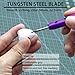 DULIWO Model Scriber Tool, Tungsten Steel Blades 0.15mm,Precision Engraving & Scribing Tool for Gundam,RG Models,Plastic & Resin Kits, Panel Line Scriber,Hobby Scribing Set,Purple