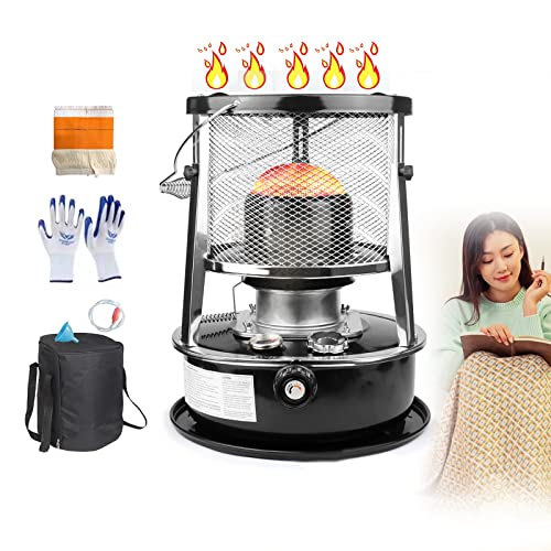 GUAWJRZDP Chauffage Mobile au pétrole Efficace,Haute efficacité,Poêle À Pétrole,sans Odeur et sans électricité,Protection Contre Le Froid d'urgence,avec mèche en Coton et Sac de Rangement
