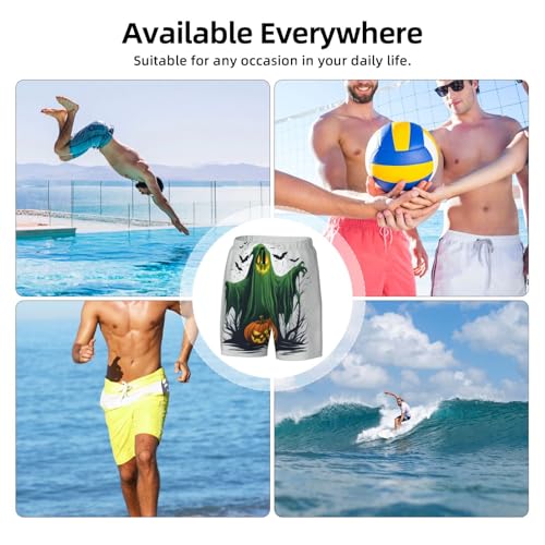 Pantalones cortos de natación para vacaciones en la playa con estampado de calabaza 4