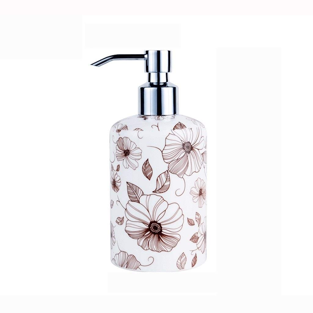 Dispenser per Sapone Liquido Lozione Ceramica Bottiglia in Marmo Creativo Texture Hand Sanitizer Bottiglia Premendo Dispenser di Sapone Dosatore Sapone Ricaricabile