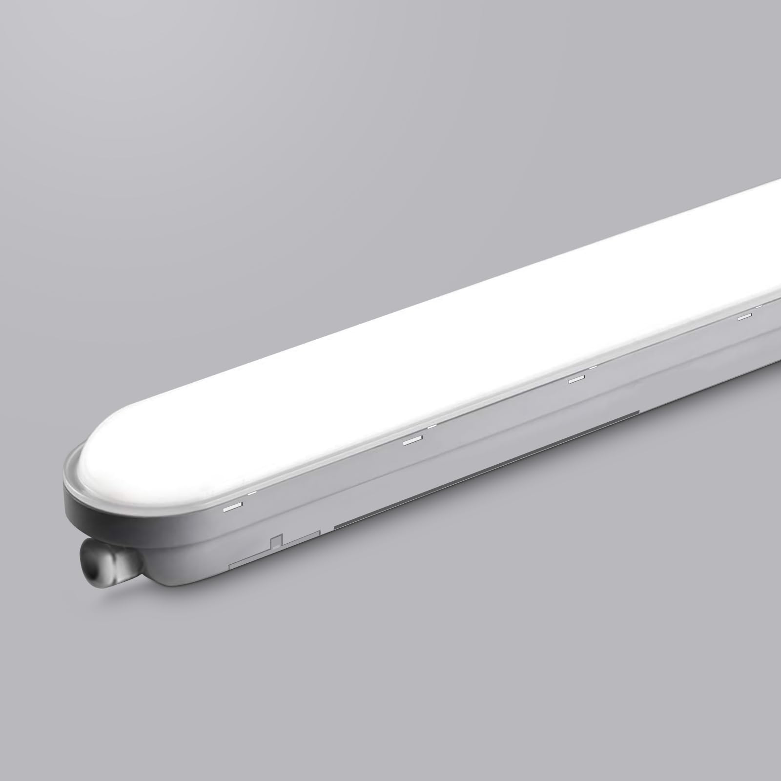 TONFFI Feuchtraumleuchte LED 60CM, 6000K Kaltweiß Feuchtraumlampe Komplett, 2250LM IP65 Verknüpfbar Kellerlampe für Garage Werkstatt Büro
