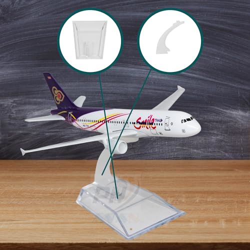 Image of Thai Airlines, diecast, Metal Aeroplane Scale Model Office only for Display, Size -16 cm-A320 (Thai)