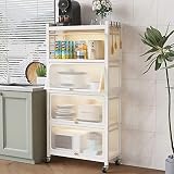 WOQLIBE 5-Tier Kitchen Baker's Rack, Heavy Free Standing Baker's Rack for Kitchens Storage with Adju