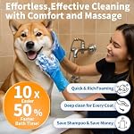 6 PCS Asaloy Pet Grooming Kit | Dog Washing Gloves | Dog Bath Brush | Dog Toothbrush Finger | Cat Bathing Supplies | Dogs Bath Supplies