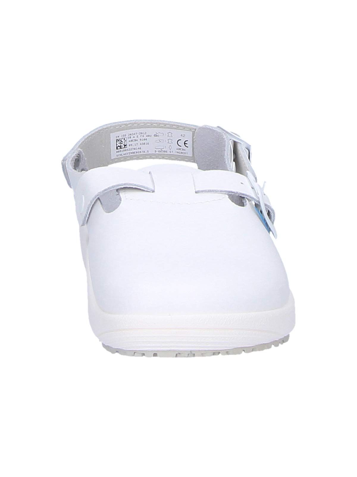 Abeba - Zuecos de Cuero para Hombre Blanco Blanco Blanco Blanco