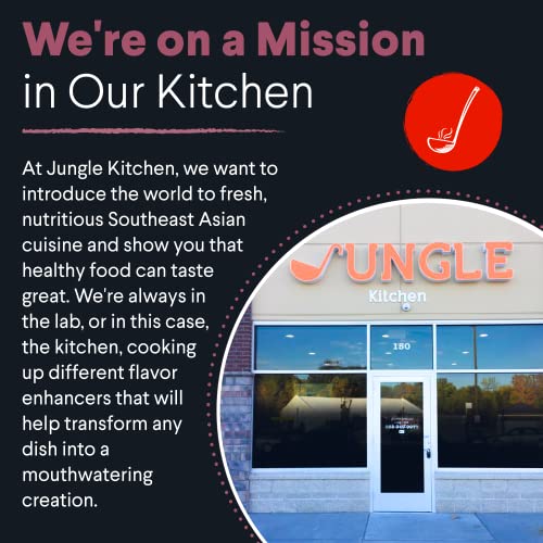 Jungle Kitchen Chilli Oil Spicy Vegan & Gluten-Free Chili Oil With Crunchy Garlic Great Sauce & Toppings For Meats, Stir Fry, Vegetables - 6Oz #TOP7