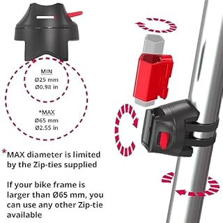 SeatyLock Bike U Lock Support de montage pour vélo - Kit de montage robuste pour Seatylock Mason Model ULocks - Accessoire de fixation de vélo portable sécurisé pour vélos électriques et scooters