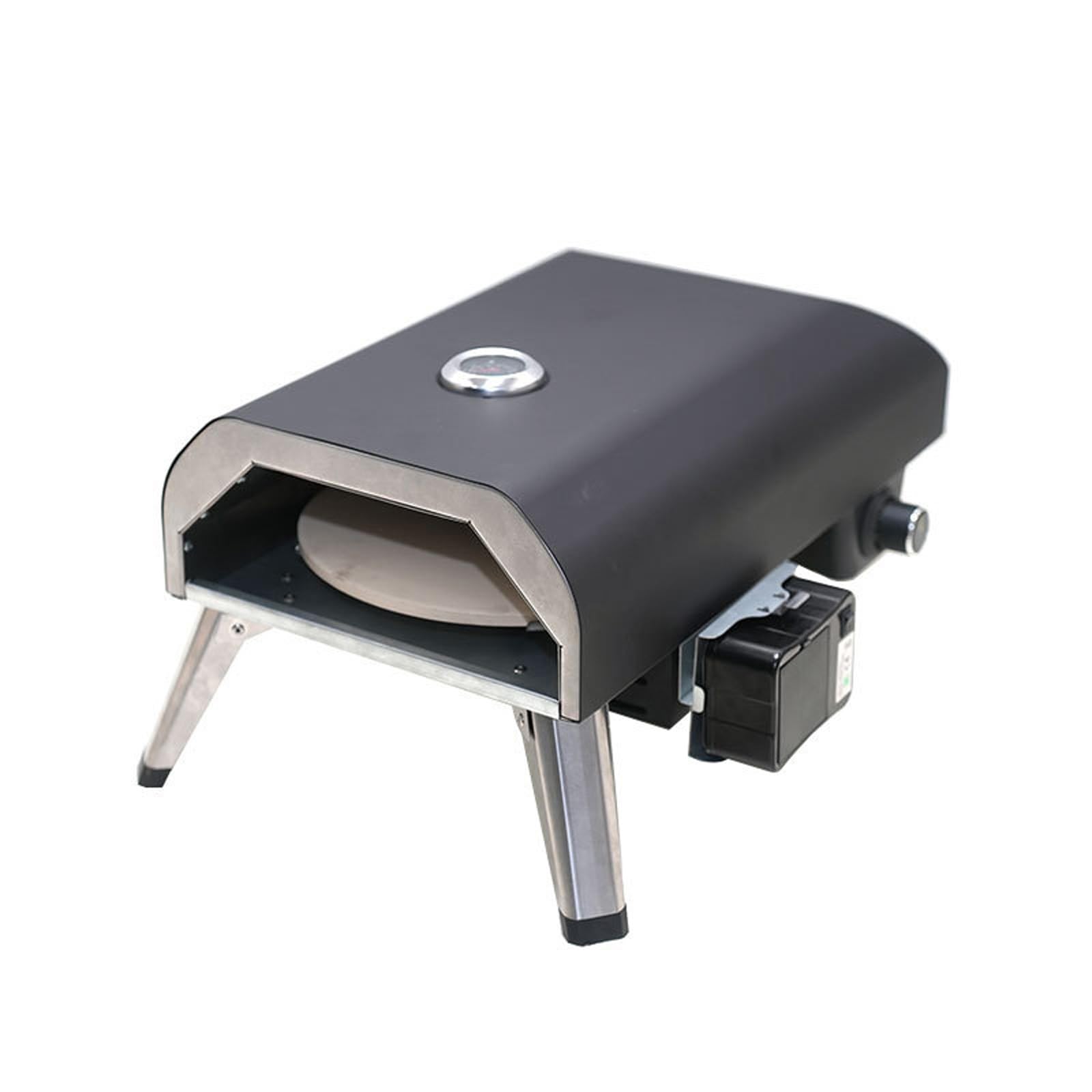 Forno per pizza a gas per esterni, portatile, 30,5 cm, per esterni, professionale, con funzione di rotazione, ideale per qualsiasi cucina all'aperto