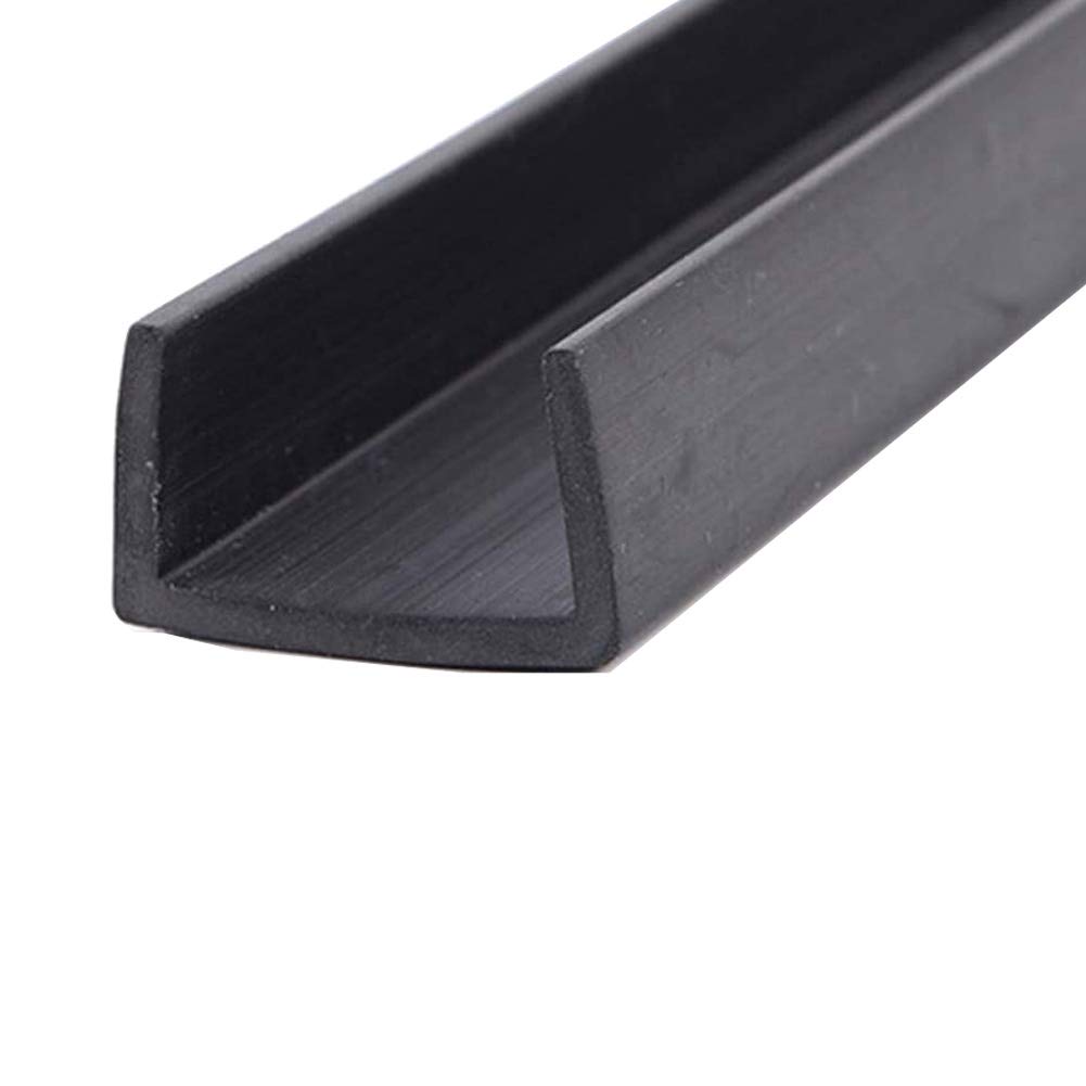 GOONSDS Rubber Edge Trim – Flexible U Channel Rubber Edge Protector for Sharp or Rough Surfaces, Easy to Install for Cars, Boats, Machinery and More,20x15mm,Length 1m/39inch