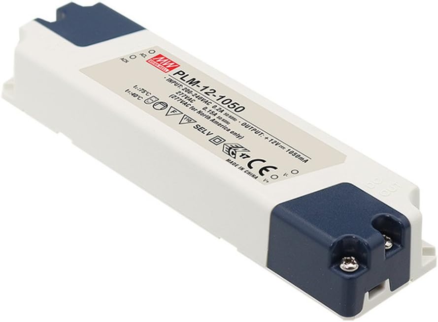 LED DRIVER/PSU, CONSTANT CURRENT, 12.6W, LED Drivers/PSU AC/DC Converters Power Supplies (PLM-12-350) Pack of 1