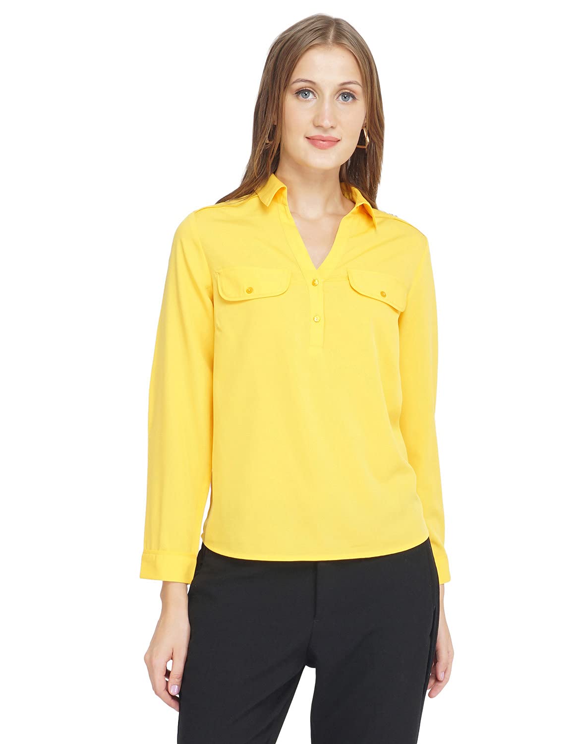 oxolloxo Women's Solid Regular Fit Shirt-picture-32
