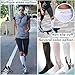 Mojo - Compression Socks for Women and Men 20-30mmHg Wide Calf - Big and Tall Graduated Support Stockings for Flying, Airplane, Travel Circulation - Black, 2X-Large - A602