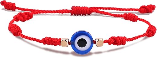 Fesciory Evil Eye Bracelets for Women, 2Pcs Adjustable Red String, 7 Knots Braided Lucky Thread, Hamsa Hand Amulet Bracelets for Men Women Jewelry Gifts B0CCH45R2W