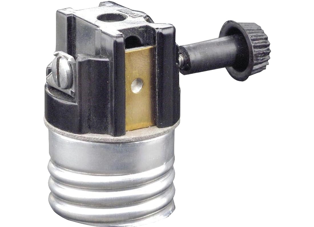 Leviton 10083-M Douille de lampe à incandescence, 250W-250V, électrolier amovible à bouton tournant