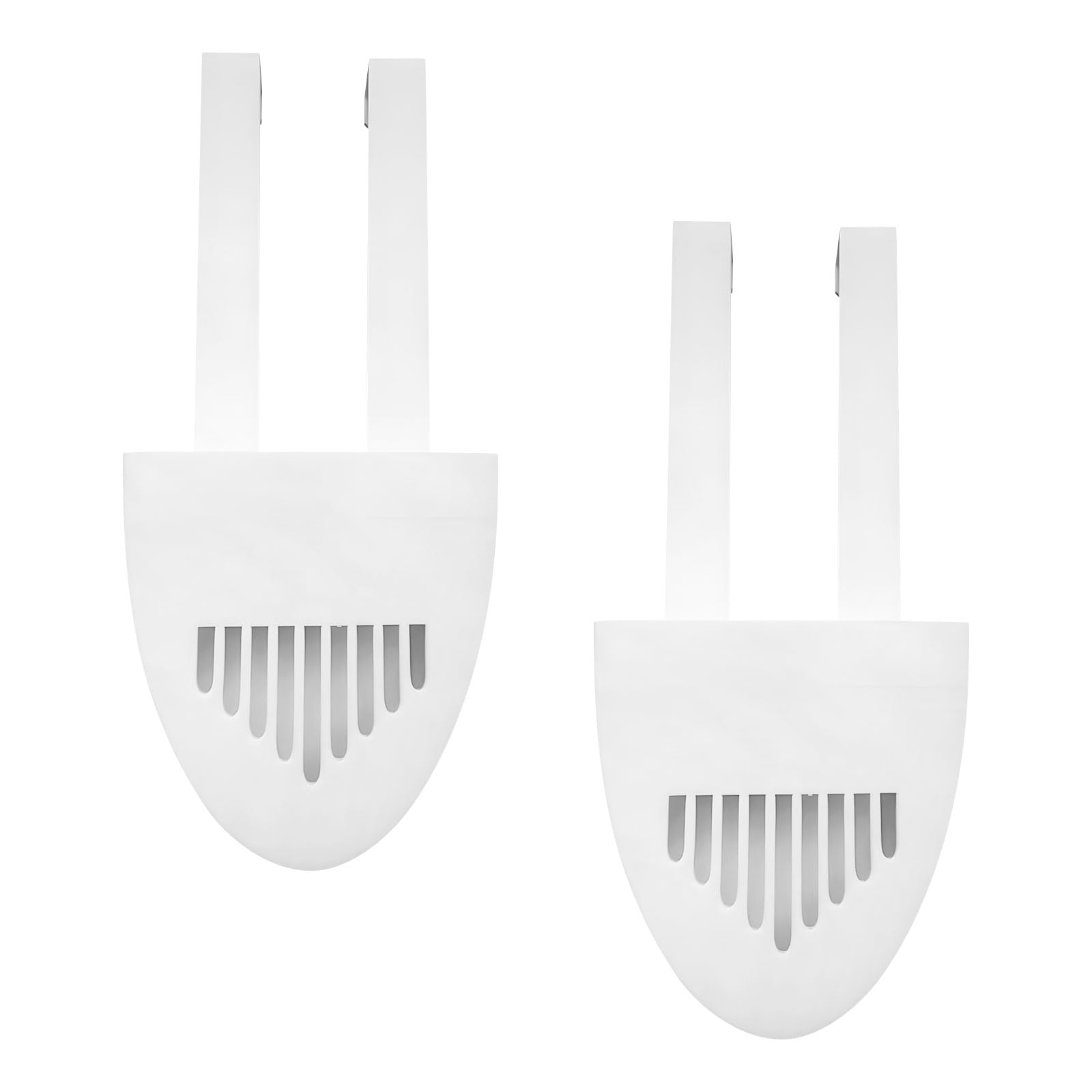 OSNIYAW Toilet Cistern Cleaning Tablet Holders Prevents Build Up and Discoloration Tough White Blue Hanging Toilet Cleaner Dispenser