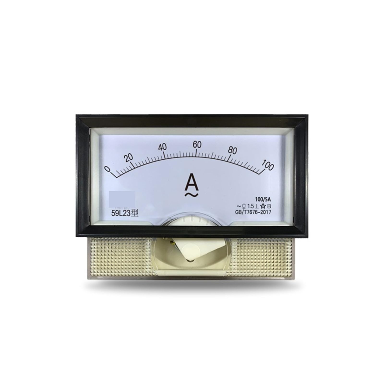 Amperímetro de CA 59L23-A 5/30/50/75/100/200/300/400/500/600/750-3000-5A con aguja y transformador (1 unidad)(AC 75-5A)