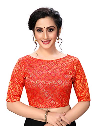 TreegoArt Fashion Femme Indienne Ethnique Porter Jacquard Readymade Chemisier Cover